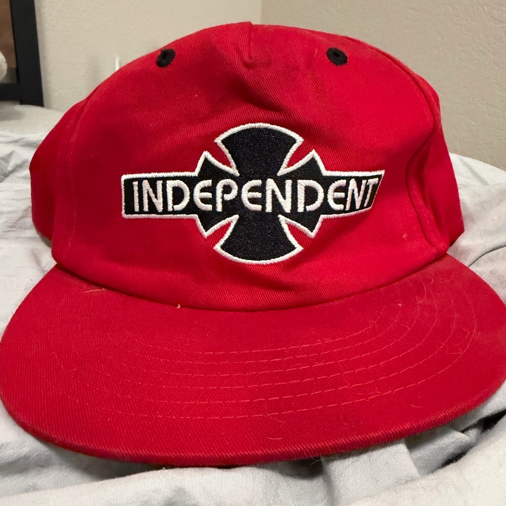 Red Independent Trucks Logo Cap